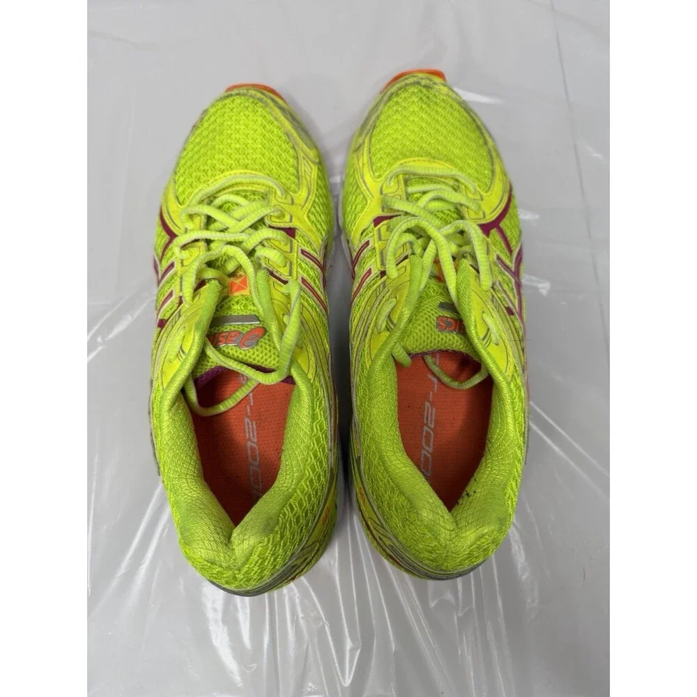 ASICS GT-2000 Women’s Size 9 Neon Yellow Pink Orange Running Shoes Sneakers